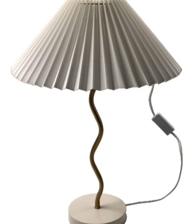 lampada metallo e lino