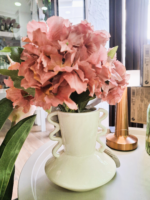 vaso ceramica anfora con fiori