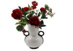 vaso ceramica bianco e nero dispensa mediterranea