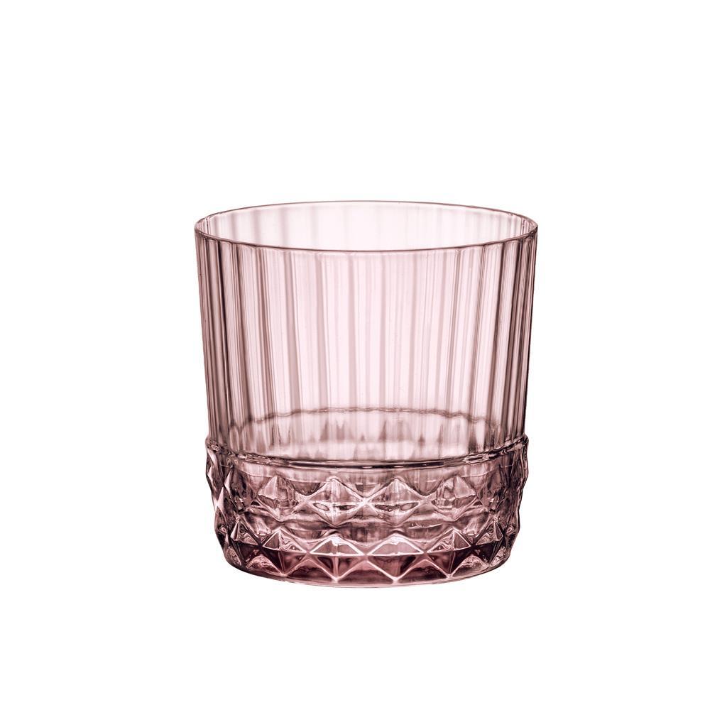 Bicchiere Rocks 30 cl America '20s Lilac Rose Bormioli dispensa mediterranea