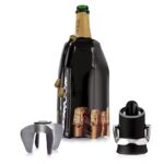 Kit Accessori da Champagne e Spumante Vacu Vin da 3 Pezzi, Cavatappi, Cooler, Tappo Saver & Server DISPENSA MEDITERRANEA