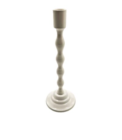 candeliere metallo bianco h28 dispensa mediterranea