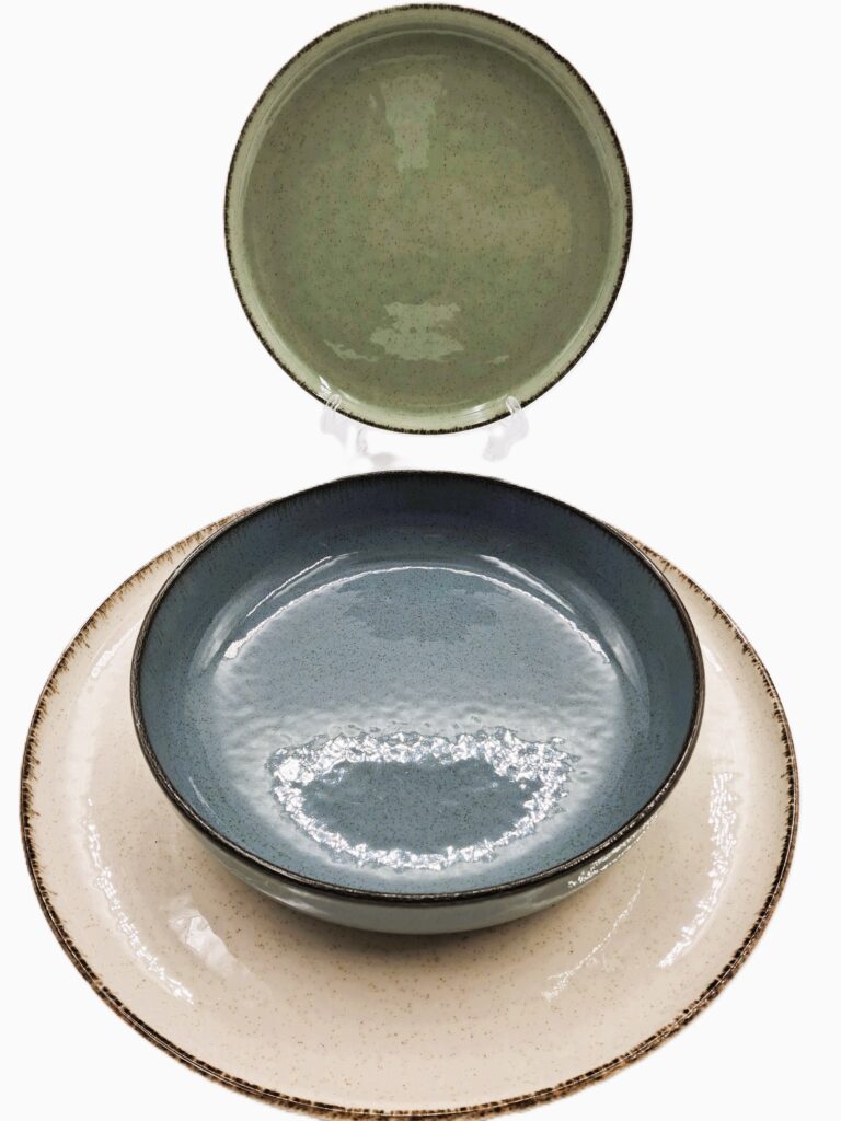 set 12 piatti pearl h&H dispensa mediterranea