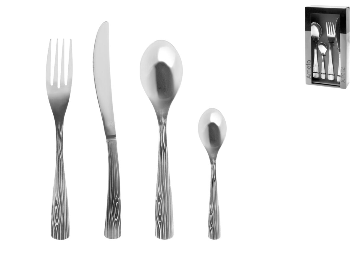 set posate ecorce amefa
