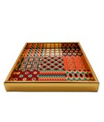 vassoio svuotatasche quadrato stile vintage bordo oro