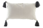 cuscini beige con decoro astratto cotone e polistere