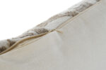 Cuscino panna ricamo marrone