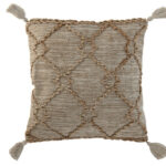 cuscino juta e cotone colore naturale
