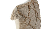 cuscino juta e cotone colore naturale