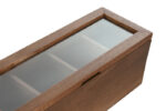 SCATOLA PORTA INFUSI IN LEGNO D'ACACIA 4 SCOMPARTI