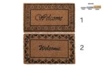 ZERBINO COCCO DECORATO WELCOME ELEGANTE