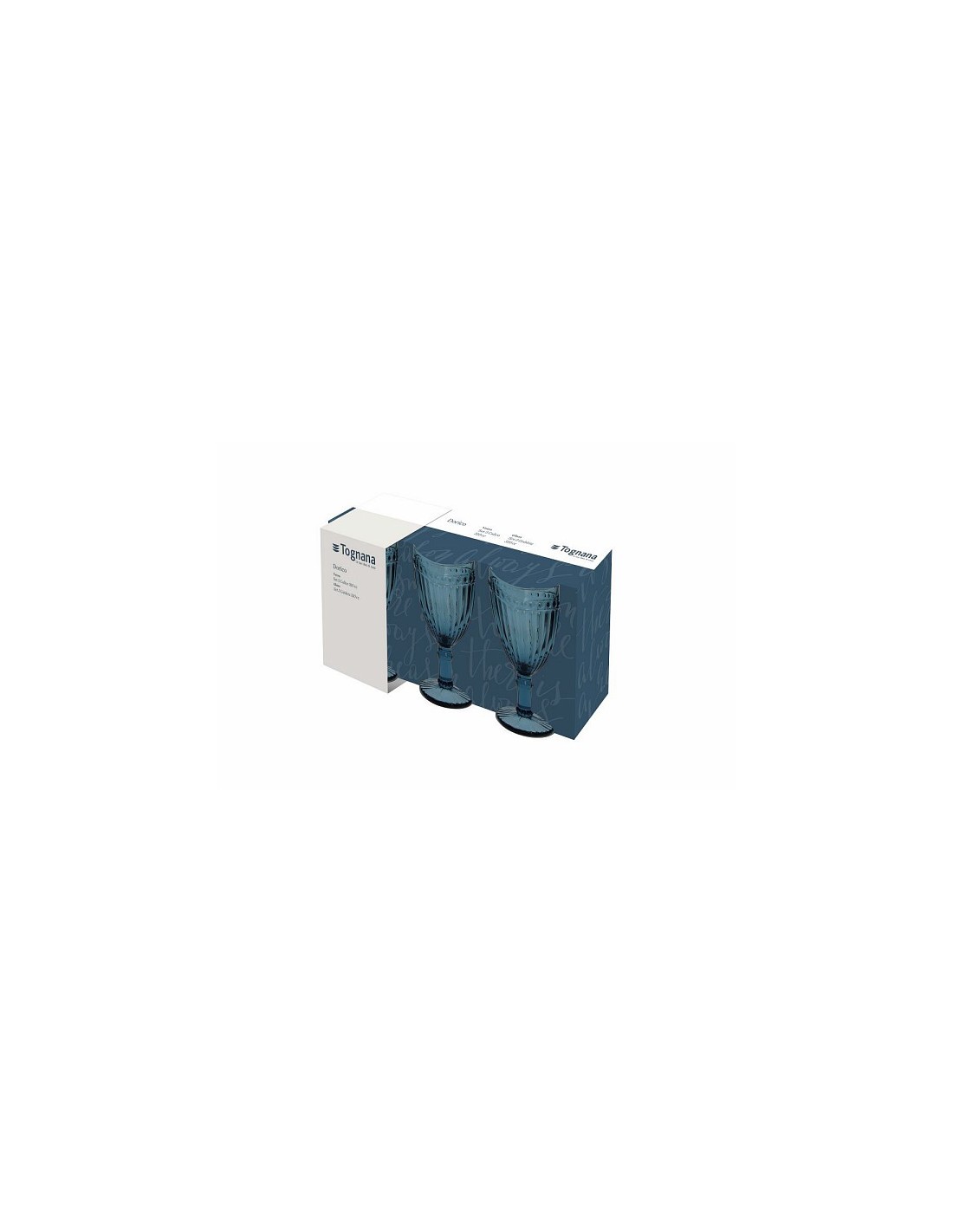 dorico-conf-3-calici-310cc-blu SET 3 CALICI BLU DORICO TOGNANA, oggettistica, casalinghi, bicchieri, calici