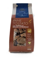 pane tostato integrale, pane secco integrale , bruschette integrali, pane di gragnano, tozzetti di pane tostato