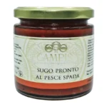 sugo pronto al pesce spada campisi, condimento di pesce, condimenti pronti per la pasta, salsa al pesce spada,