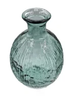 vaso vetro riciclato, vaso design rigato, vaso decorativo eco, vaso vetro sostenibile, vaso arredo casa, vaso vetro riciclato h44, vaso trasparente eco friendly, complemento d’arredo in vetro, vaso moderno riciclato, vaso decorativo in vetro, vaso ecologico, vaso vetro alto, vaso vetro artigianale, vaso per fiori secchi, vaso vetro riciclato trasparente