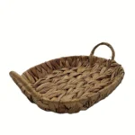 Vassoio Cestino in Giacinto d'Acqua con manici ovale cm 31x22,5xh9,5