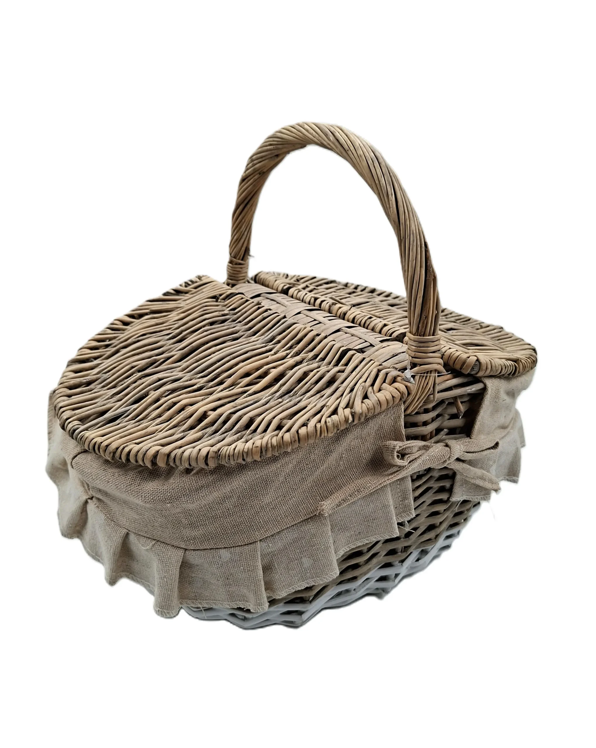 Cestino-Pic-Nic-in-Vimini-Colore-Beige-Foderato-Doppio-Coperchio-con-Manico-32x23-H29-cm Cestino Pic Nic in Vimini Colore Beige Foderato Doppio Coperchio con Manico 32x23 H29 cm dispensa mediterranea oggettistica complementi d'arredo articoli da regalo home decor